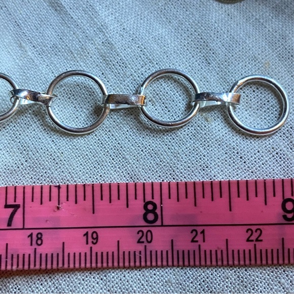 Gorgeous Copper Tibetan Turquoise + Blue Topaz cluster statement cuff bracelet - Picture 6 of 13